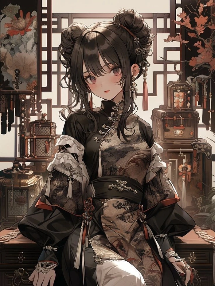 Ảnh Anime tóc đen cool