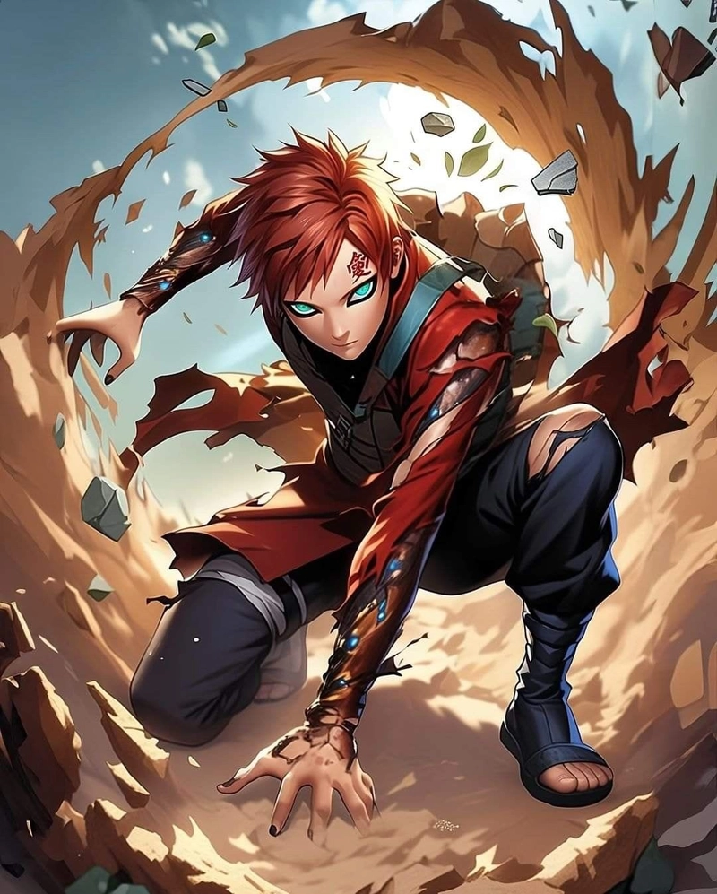 Ảnh Gaara phong cách ngầu 