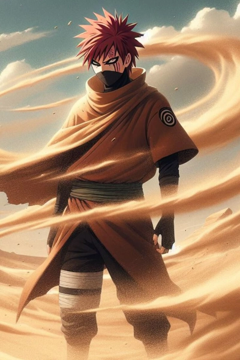Gaara ngầu trong anime 