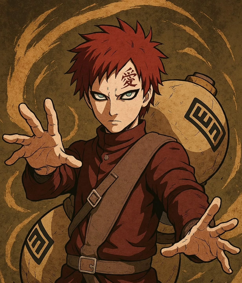 Ảnh Gaara chất như nước cất