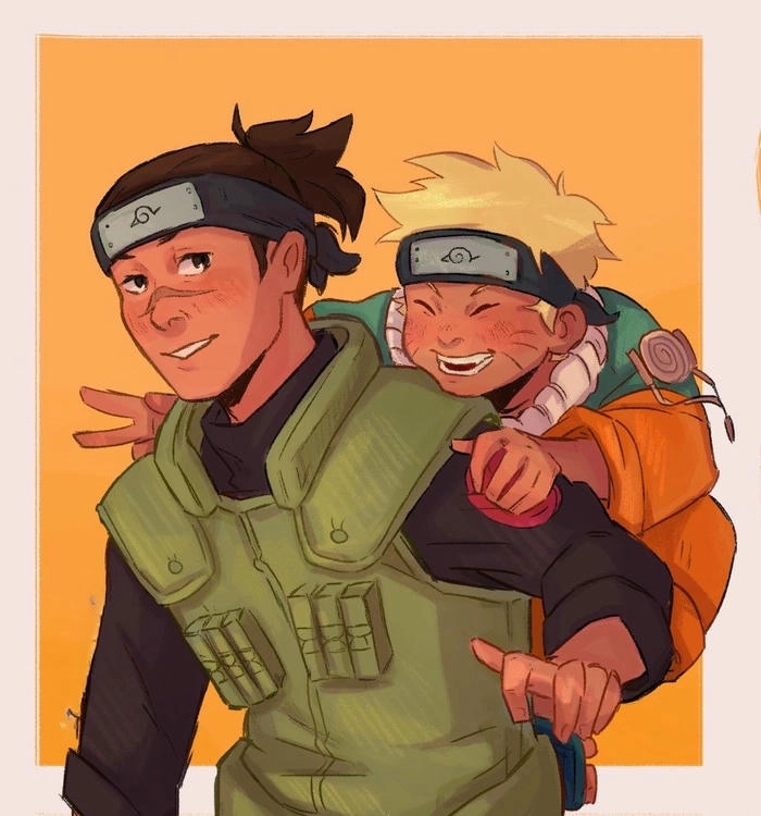 Ảnh Naruto Iruka thời nhỏ