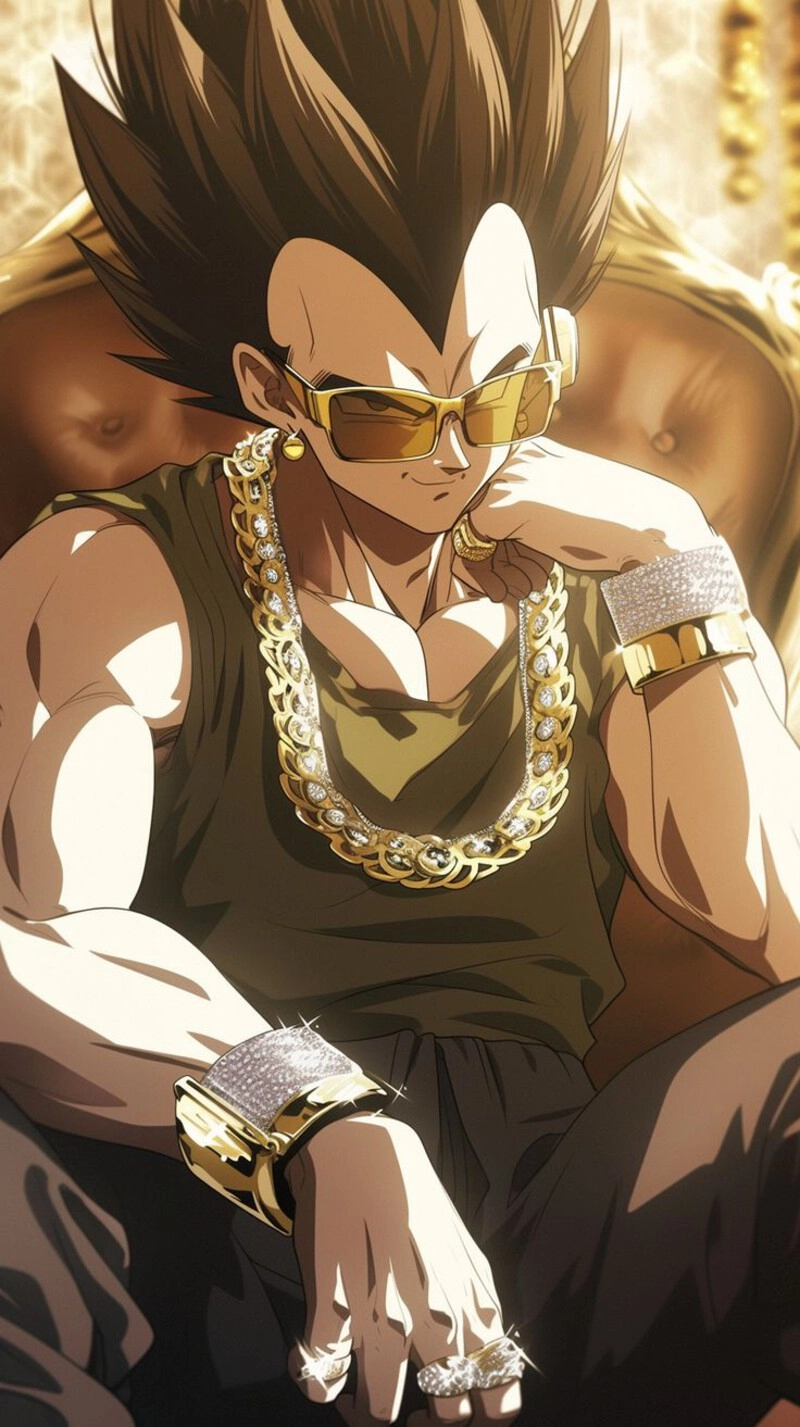 Hình Vegeta rất phong cách 