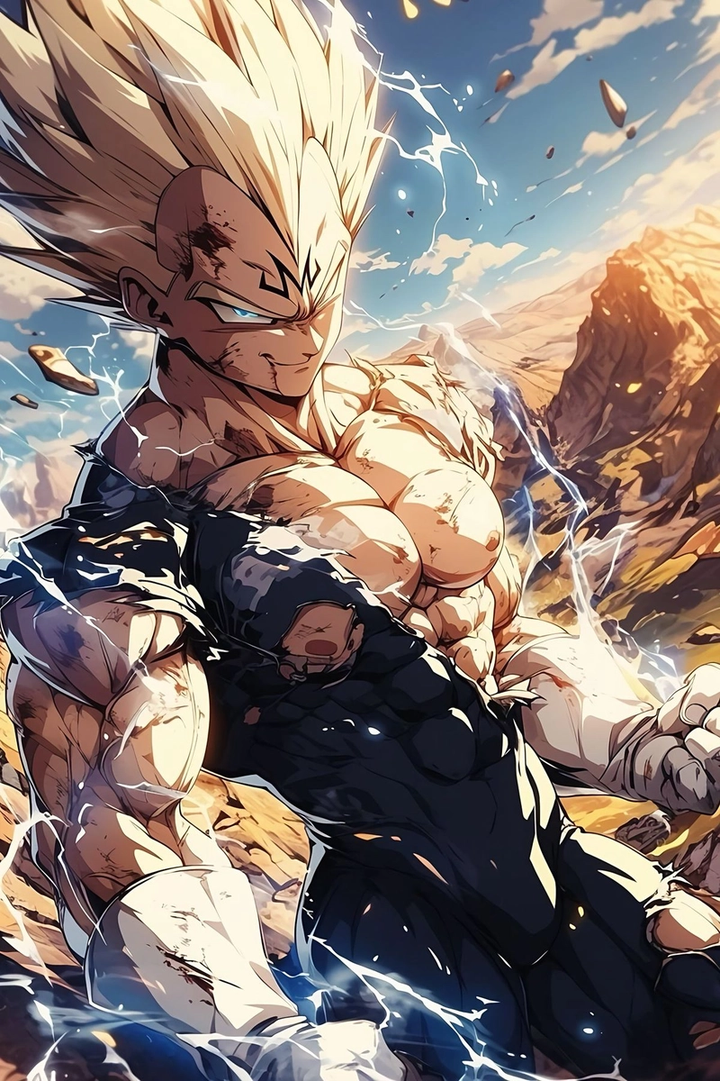 Vegeta ngầu trong ảnh 