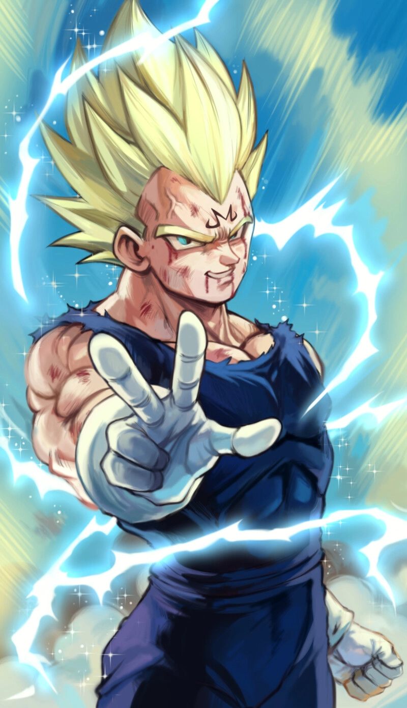 Vegeta trong tư thế ngầu 