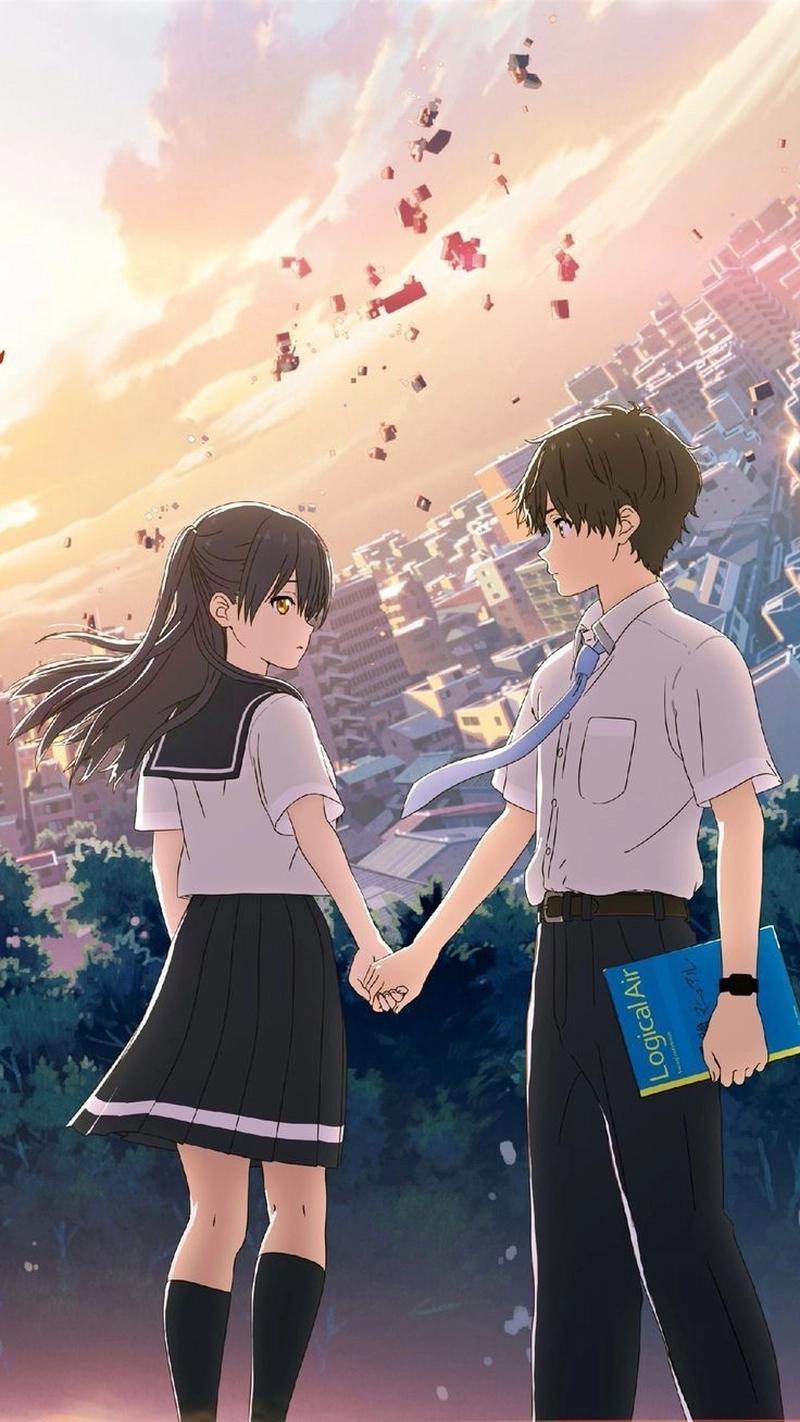 Ảnh anime couple tay trong tay