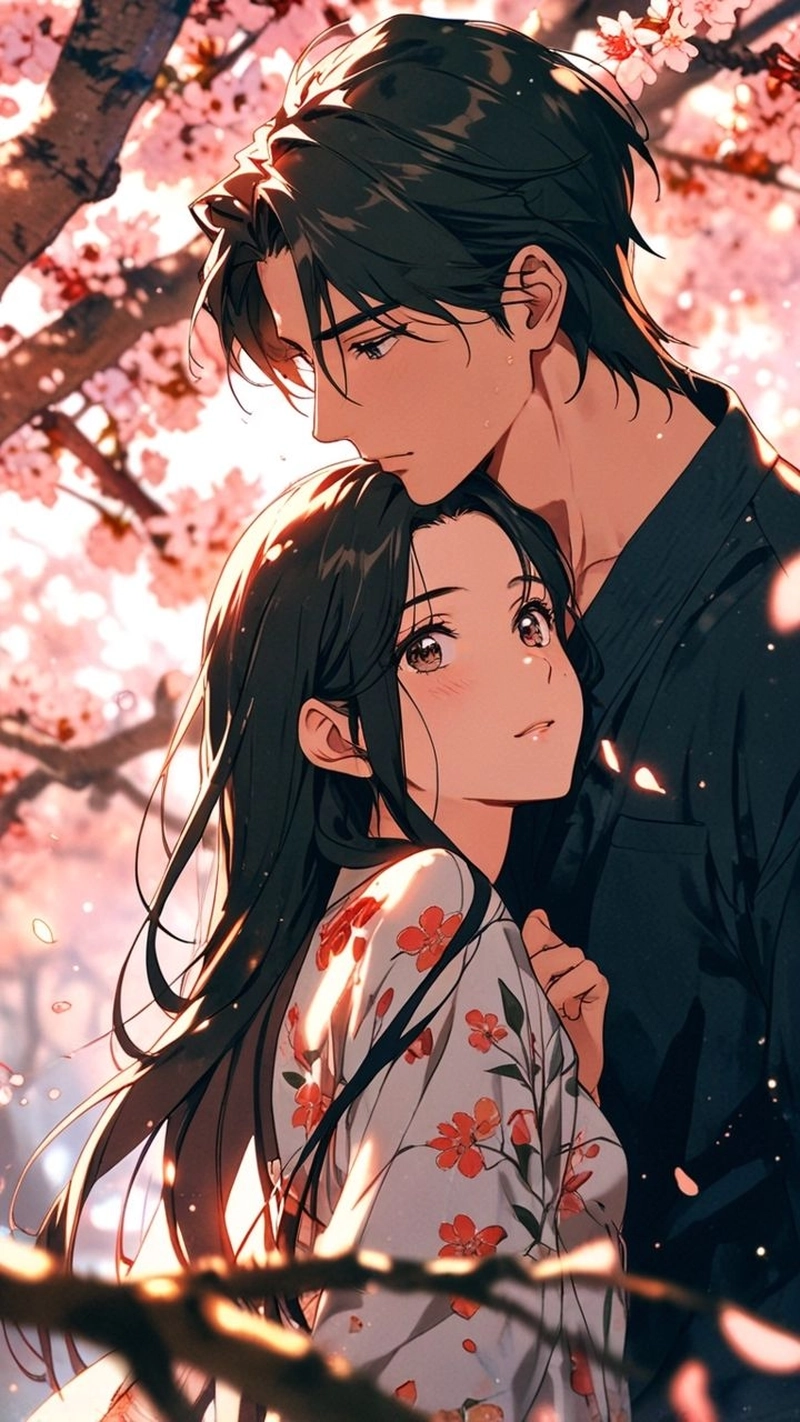 Ảnh anime couple thân mật