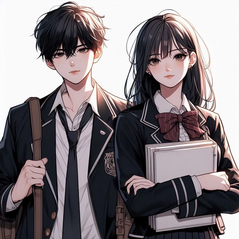 Ảnh anime lãng mạn cặp đôi ngầu