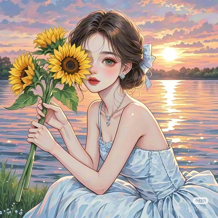 Ảnh anime nữ buồn che mặt