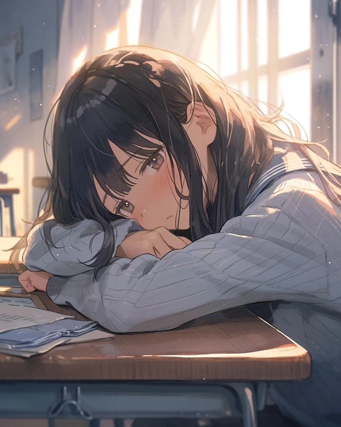 Ảnh anime nữ buồn đơn độc