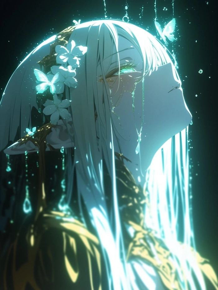 Ảnh anime nữ buồn lặng lẽ