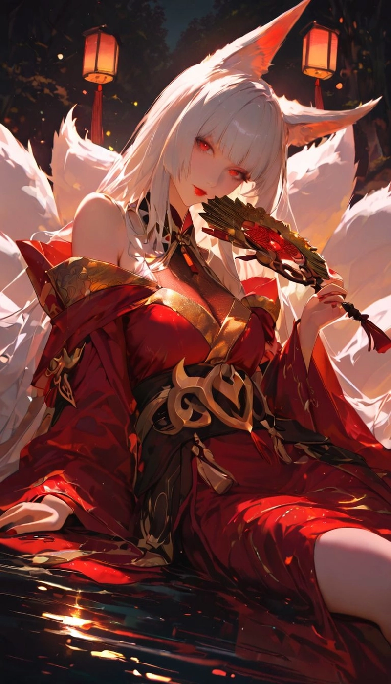 Ảnh anime nữ hồ ly 4k