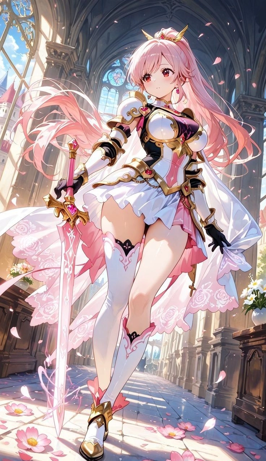 Ảnh anime tóc hồng đẹp mê