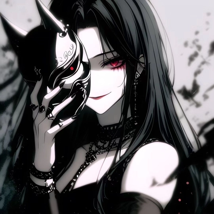 Ảnh che mặt ngầu anime nữ