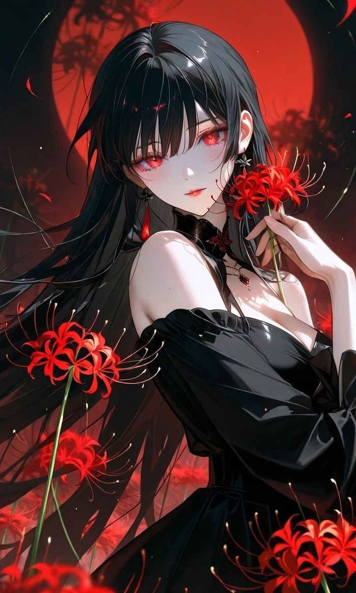 Ảnh đẹp Anime tóc đen lạnh lùng