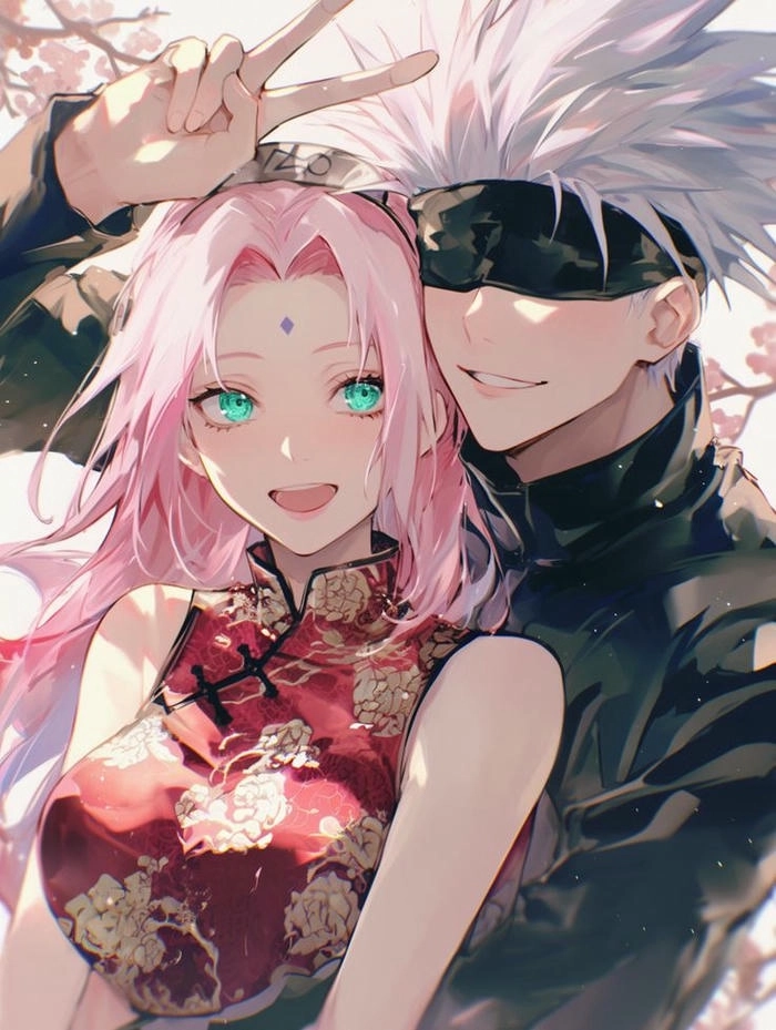 Ảnh đôi Gojo x Sakura