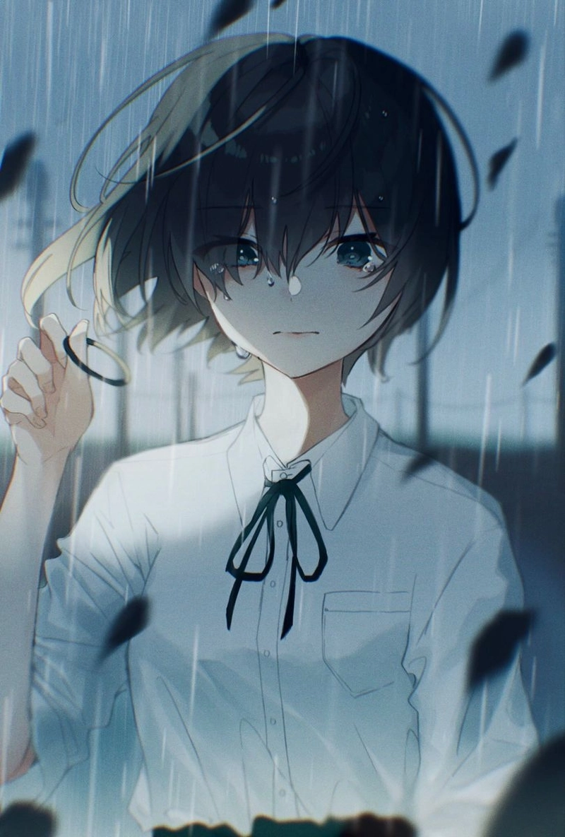 Ảnh hoạt hình cô gái buồn