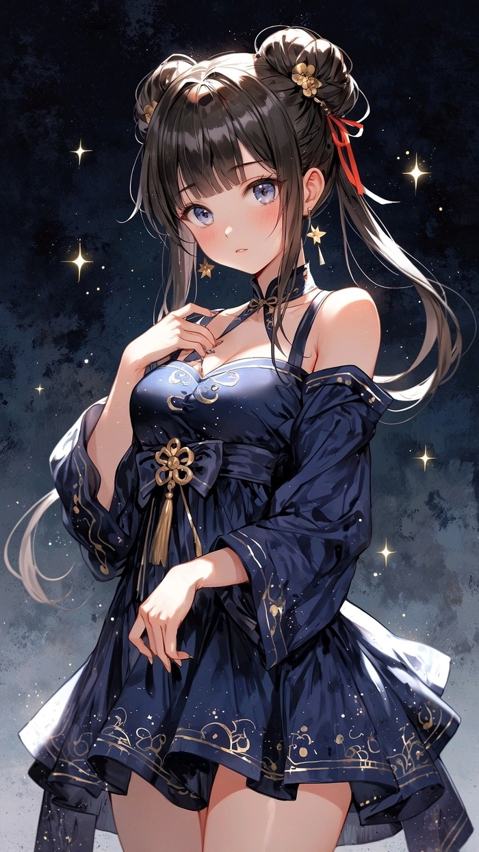 Ảnh nữ Anime đen tuyền