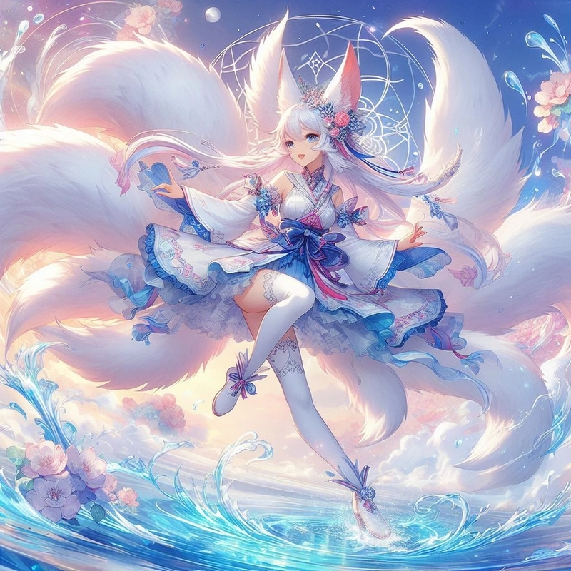 Anime hồ ly đáng yêu