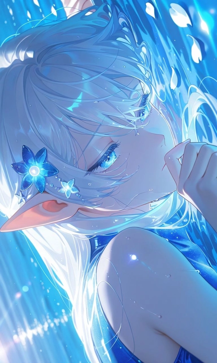 Anime nữ buồn tóc dài