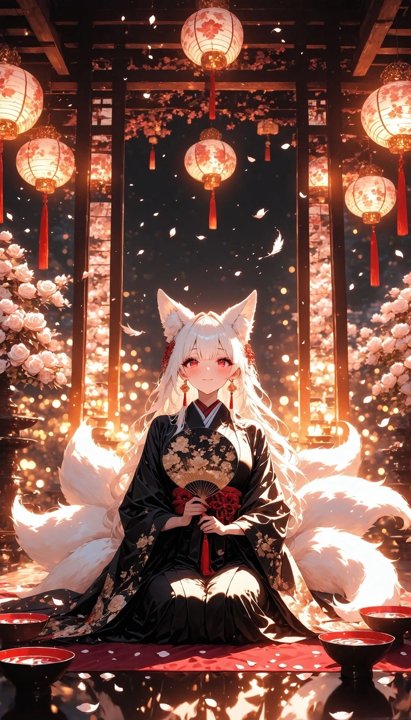 Anime nữ hồ ly đáng yêu