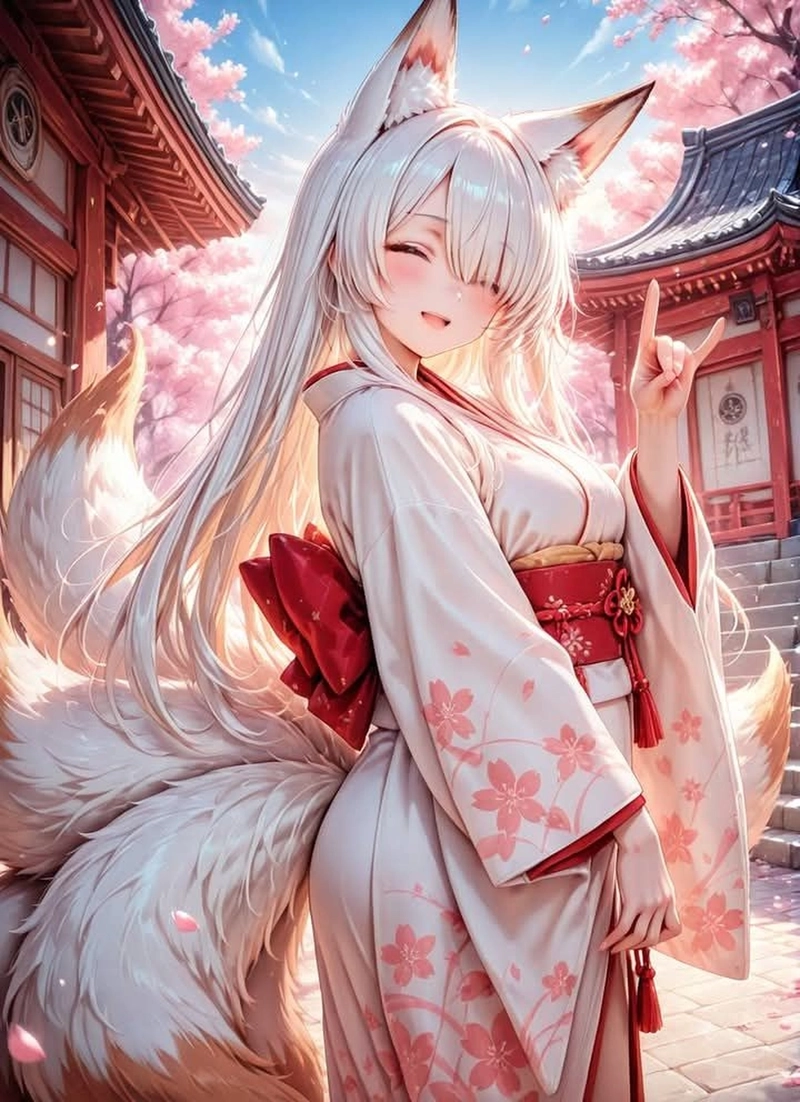 Anime nữ hóa hồ ly đẹp