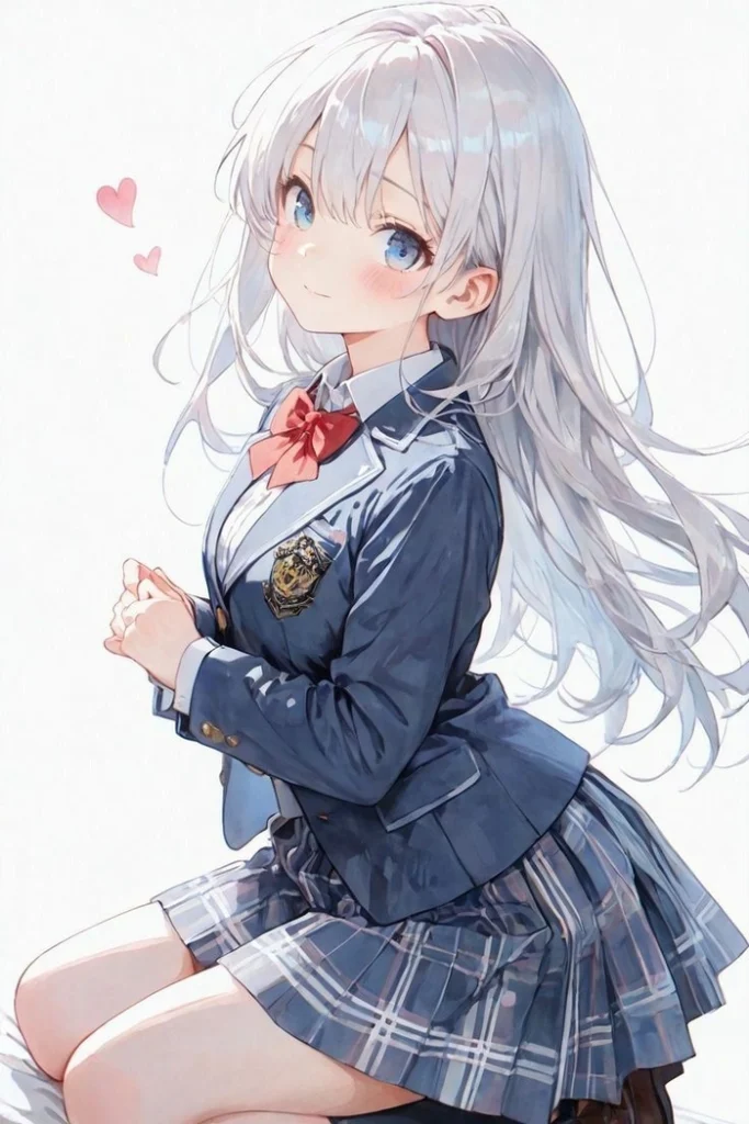 Anime nữ sinh cute ngầu