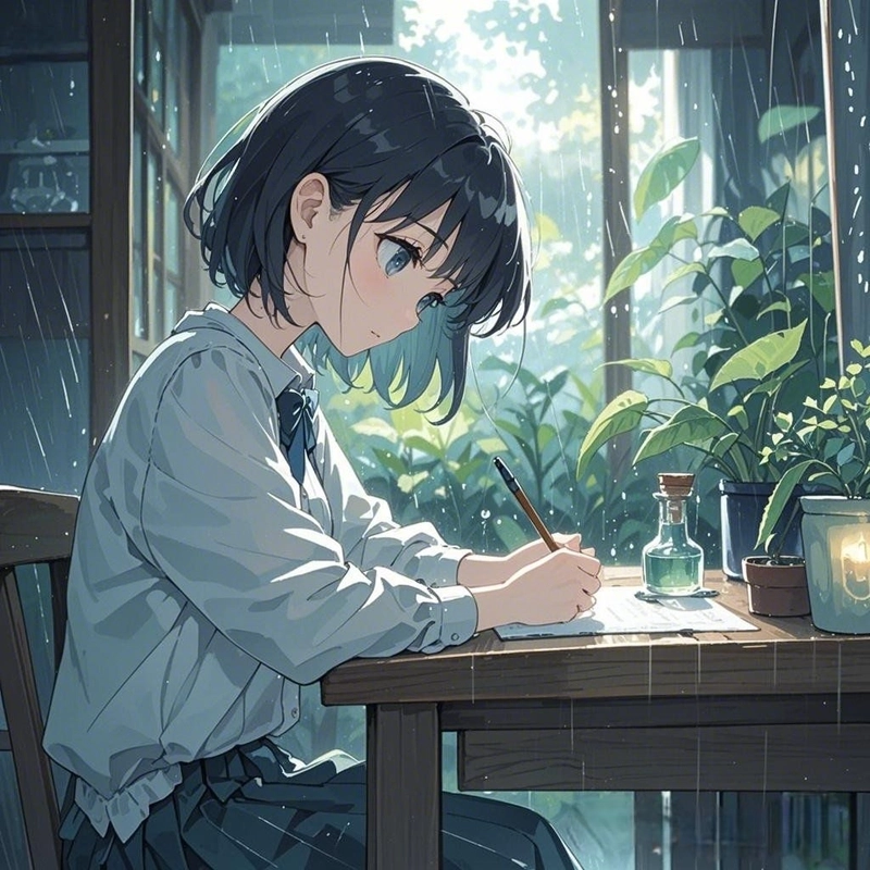 Anime tóc ngắn cute 4k