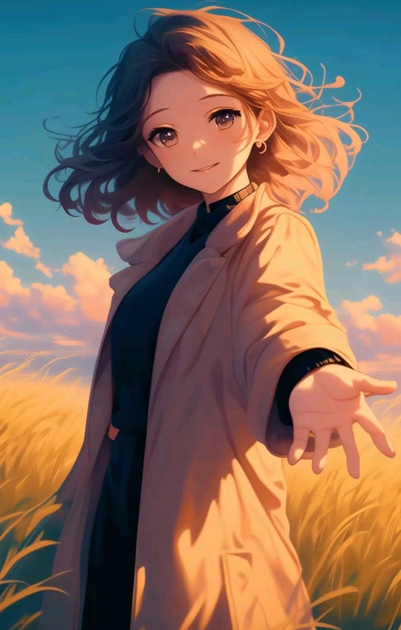 Anime tóc ngắn nữ 4k