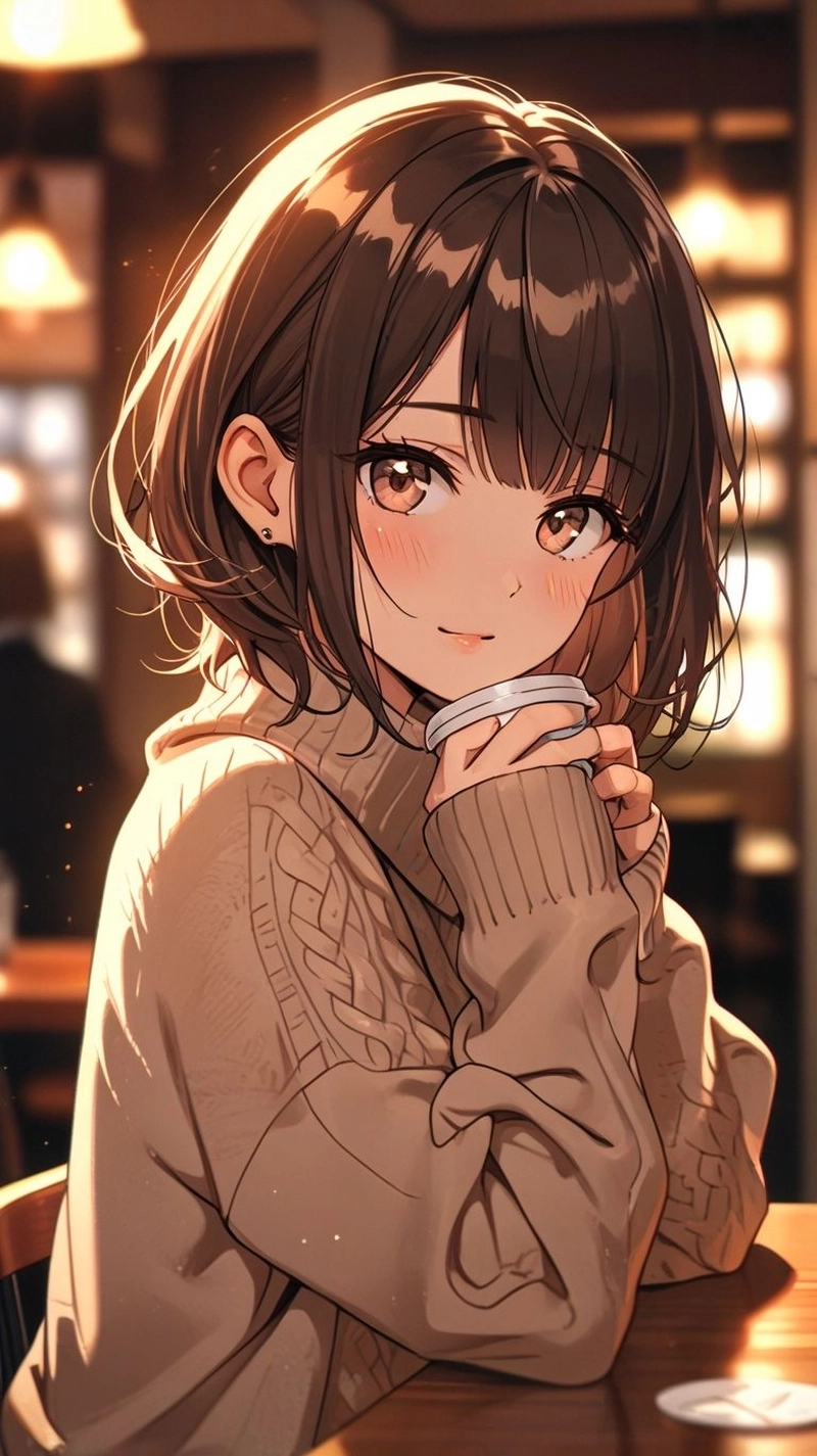 Anime tóc ngắn nữ dễ thương