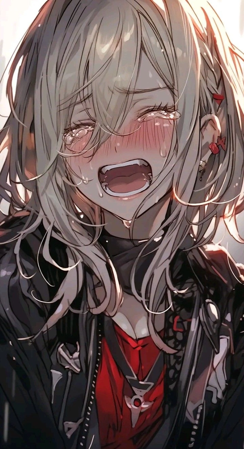 Cô gái Anime rơi lệ