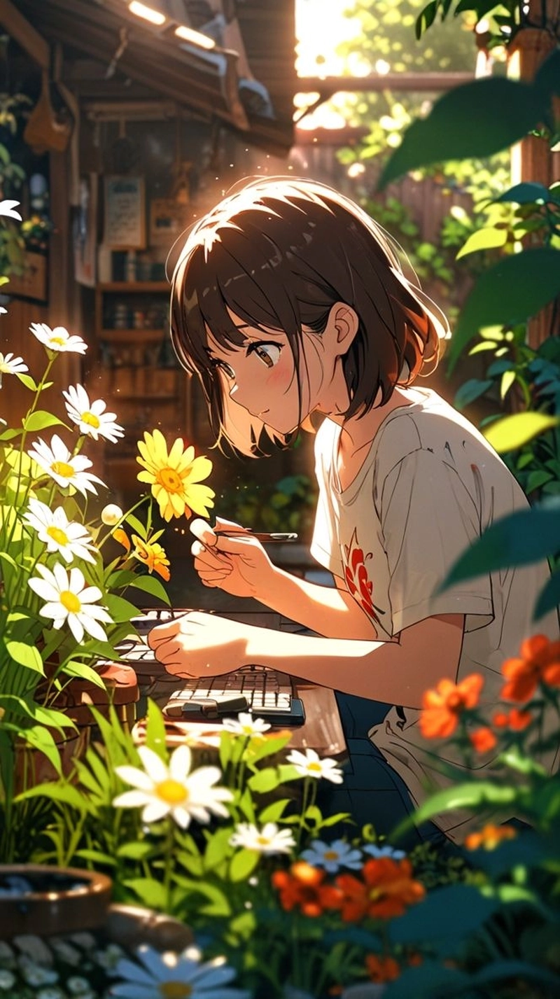 Gái anime tóc ngắn đẹp