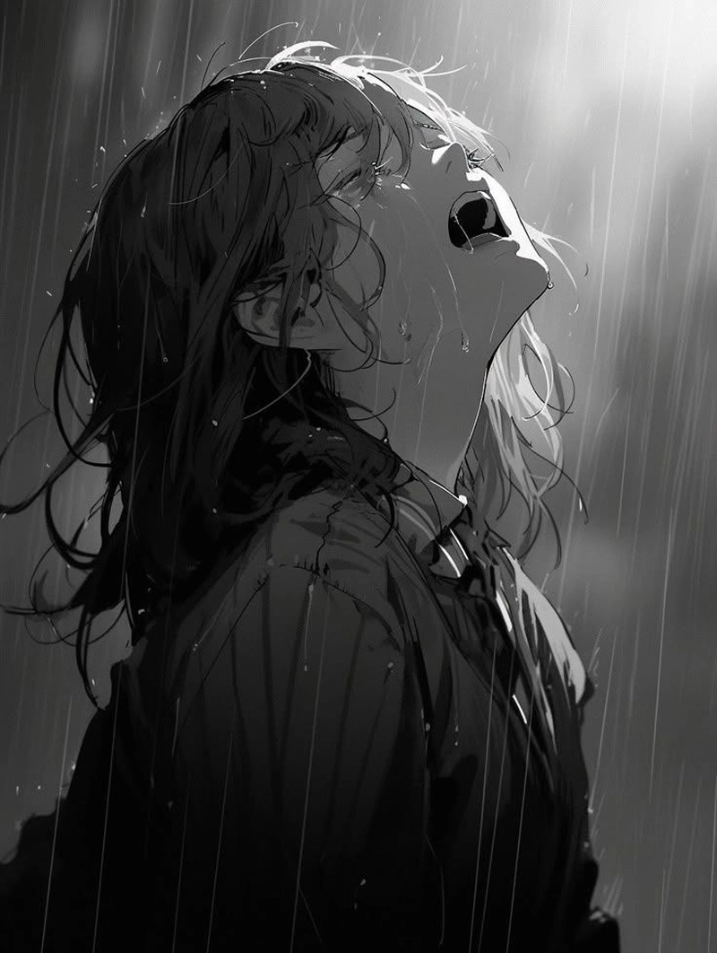 Gái buồn Anime khóc 4k