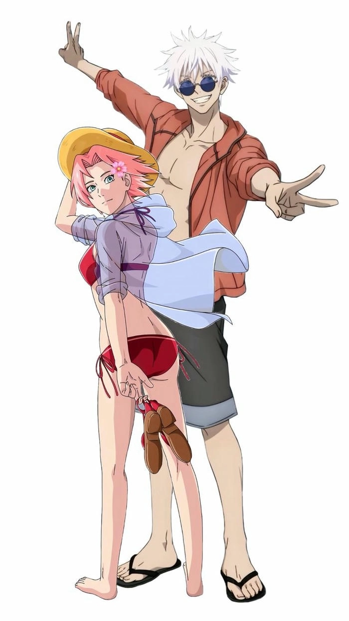 Gojo x Sakura ảnh nền