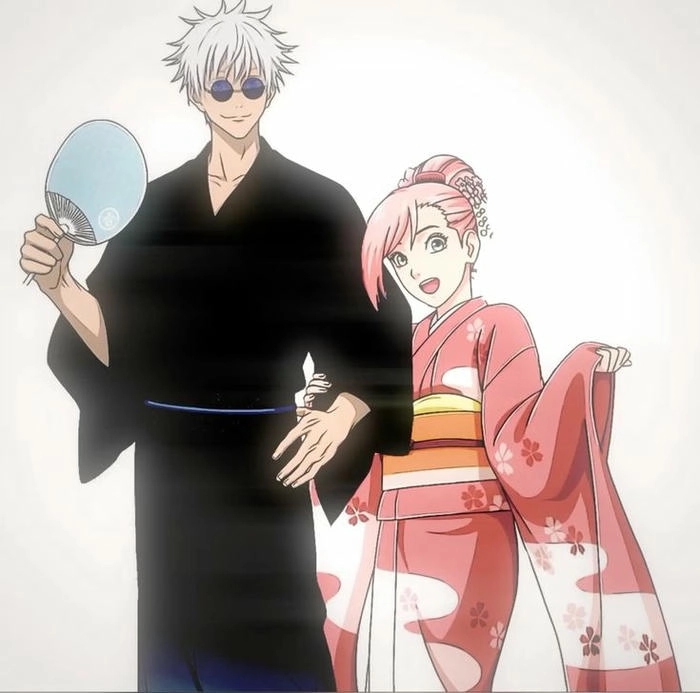 Gojo x Sakura wallpaper