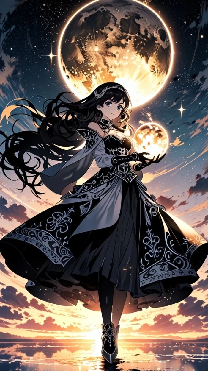 Hình Anime nữ tóc đen