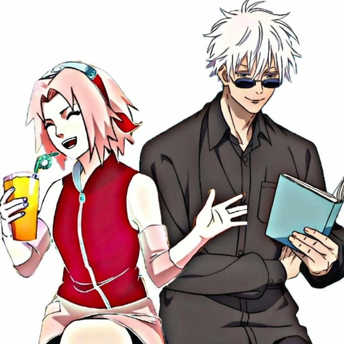 Hình Gojo x Sakura dễ thương