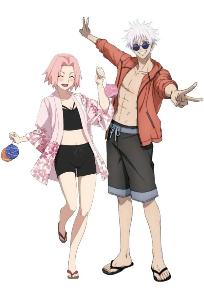 Hình Gojo x Sakura lãng mạn