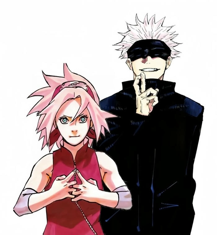 Hình Gojo x Sakura ngầu