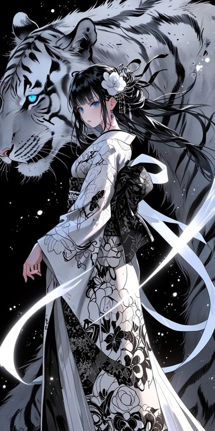 Hình ảnh Anime girl tóc đen