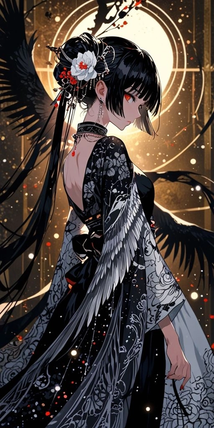 Hình ảnh Anime tóc đen