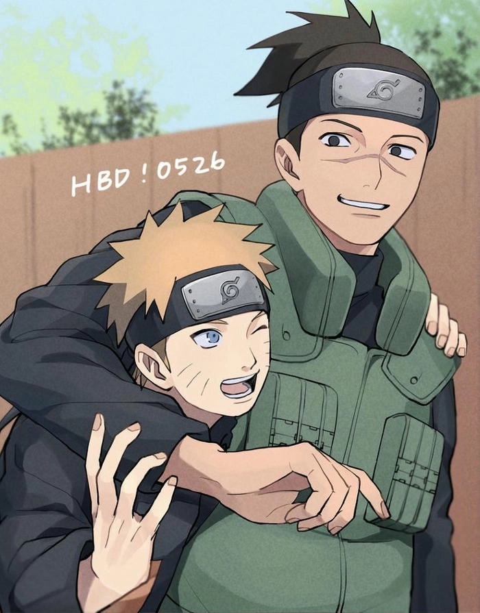 Hình ảnh Naruto Iruka thời Genin