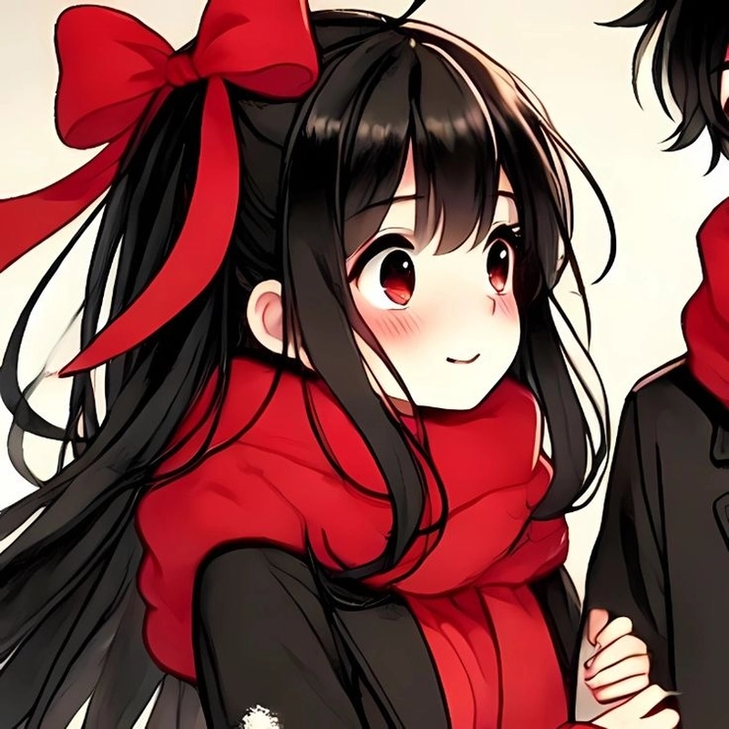 Hình ảnh anime cặp avatar đôi bạn thân nữ cute