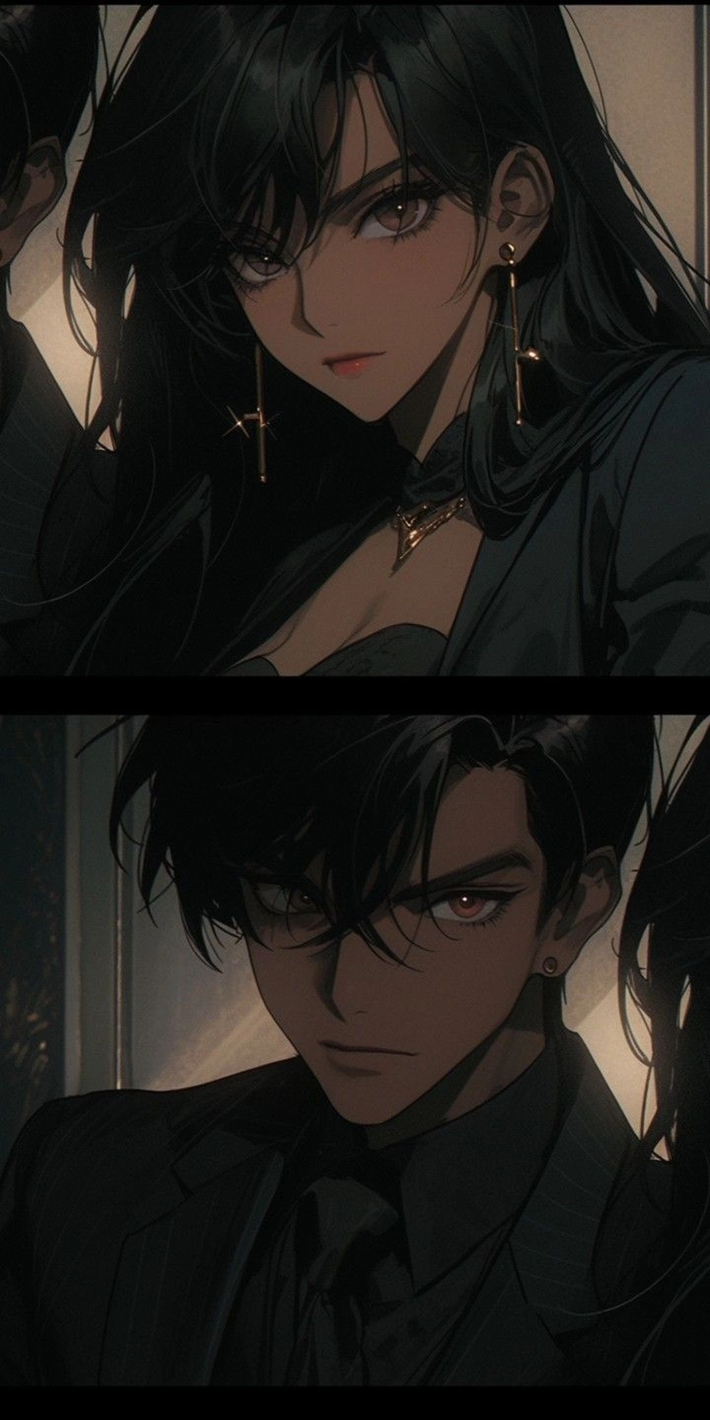 Hình ảnh anime cặp đôi ngầu chất