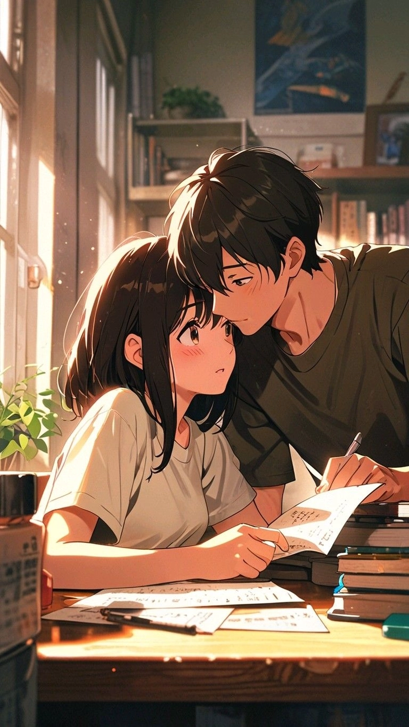 Hình ảnh anime đôi cute