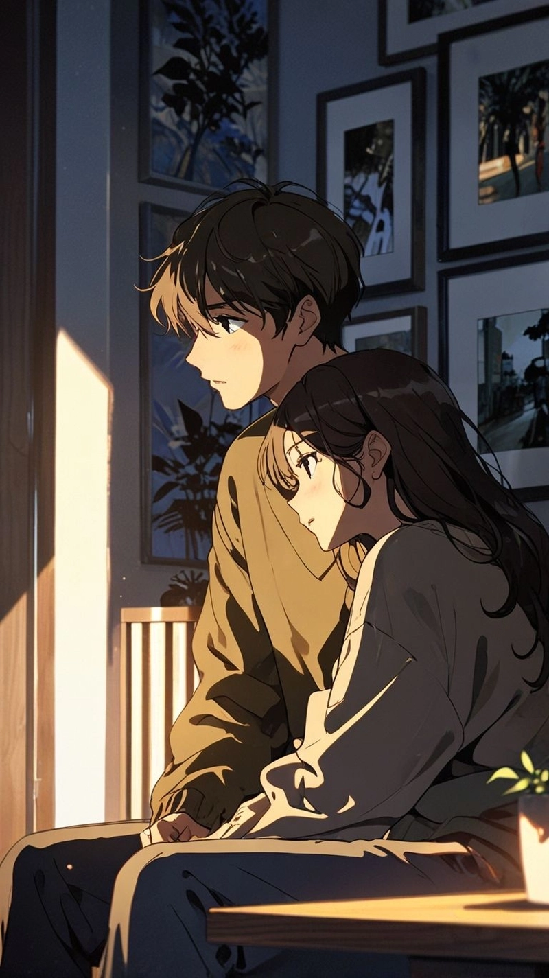 Hình ảnh anime đôi tình nhân