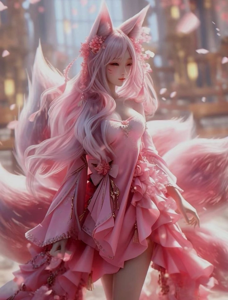 Hình ảnh anime hồ ly ma mị