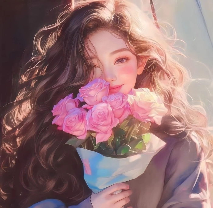 Hình ảnh anime nữ che mặt cute