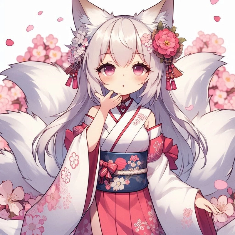 Hình ảnh anime nữ hồ ly ấn tượng