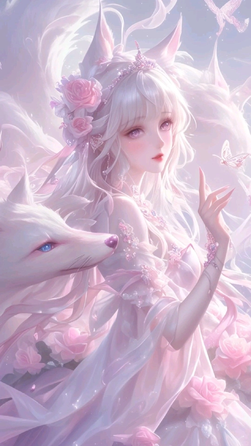 Hình ảnh anime nữ hồ ly dễ thương