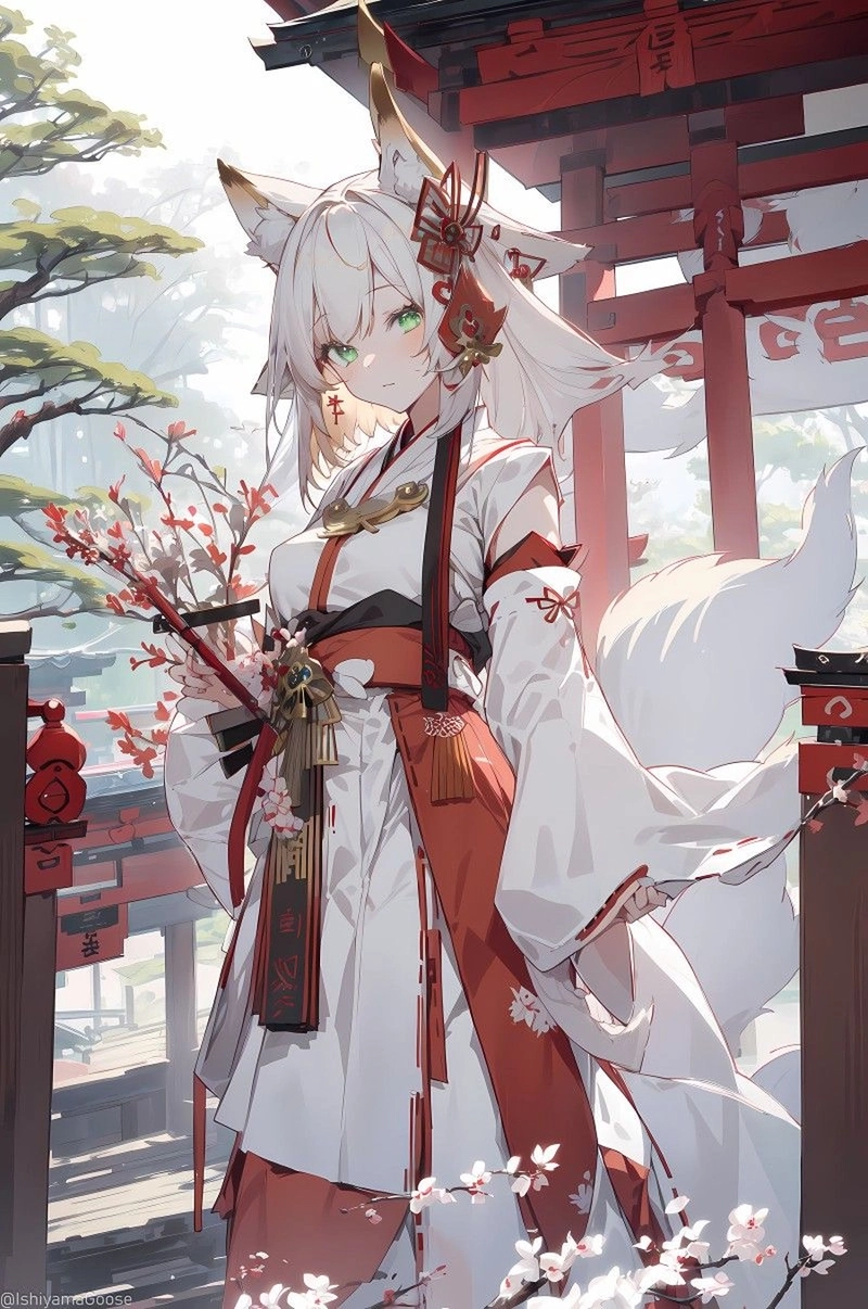 Hình ảnh anime nữ hồ ly